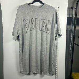 H&M Divided Gray/Black “Malibu” Graphic T-Shirt Dress Women’s S